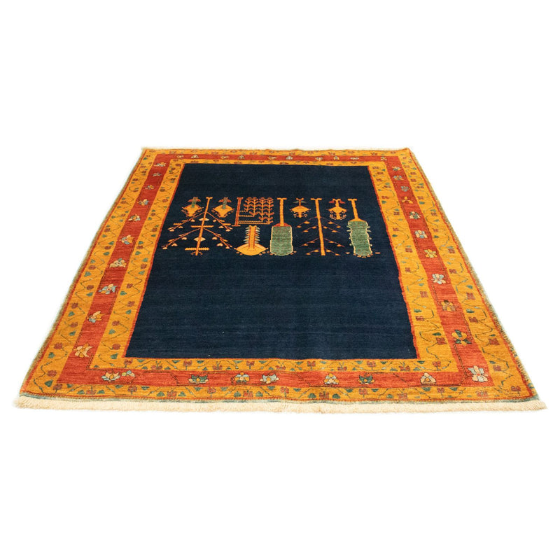 Gabbeh Rug - Loribaft Perser - 210 x 168 cm - dark blue
