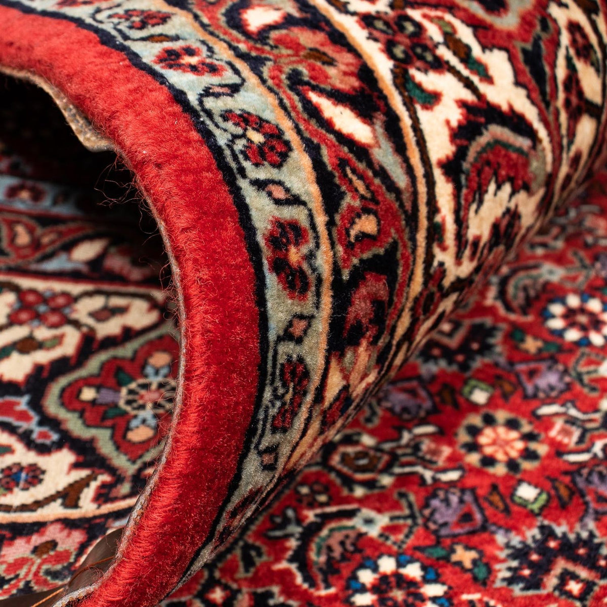 Perser Rug - Bidjar square  - 207 x 200 cm - dark red