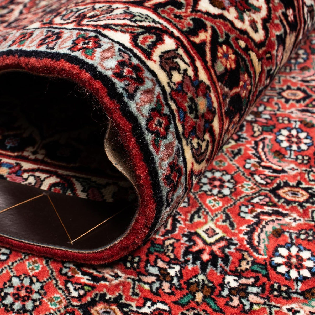 Perser Rug - Bidjar - 242 x 202 cm - dark red