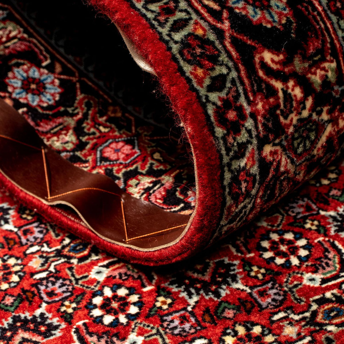 Runner Perser Rug - Bidjar - 298 x 80 cm - dark red