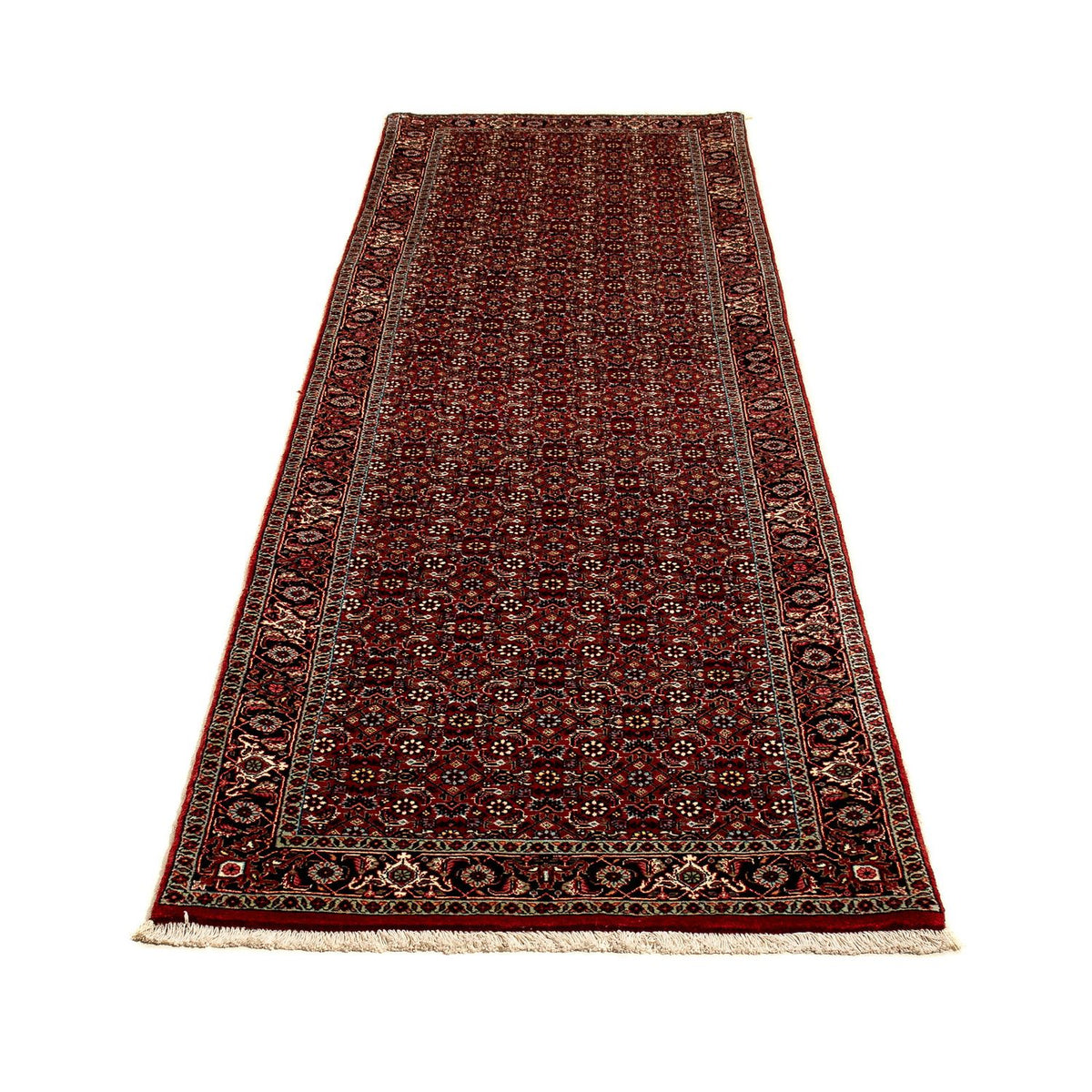 Runner Perser Rug - Bidjar - 298 x 80 cm - dark red
