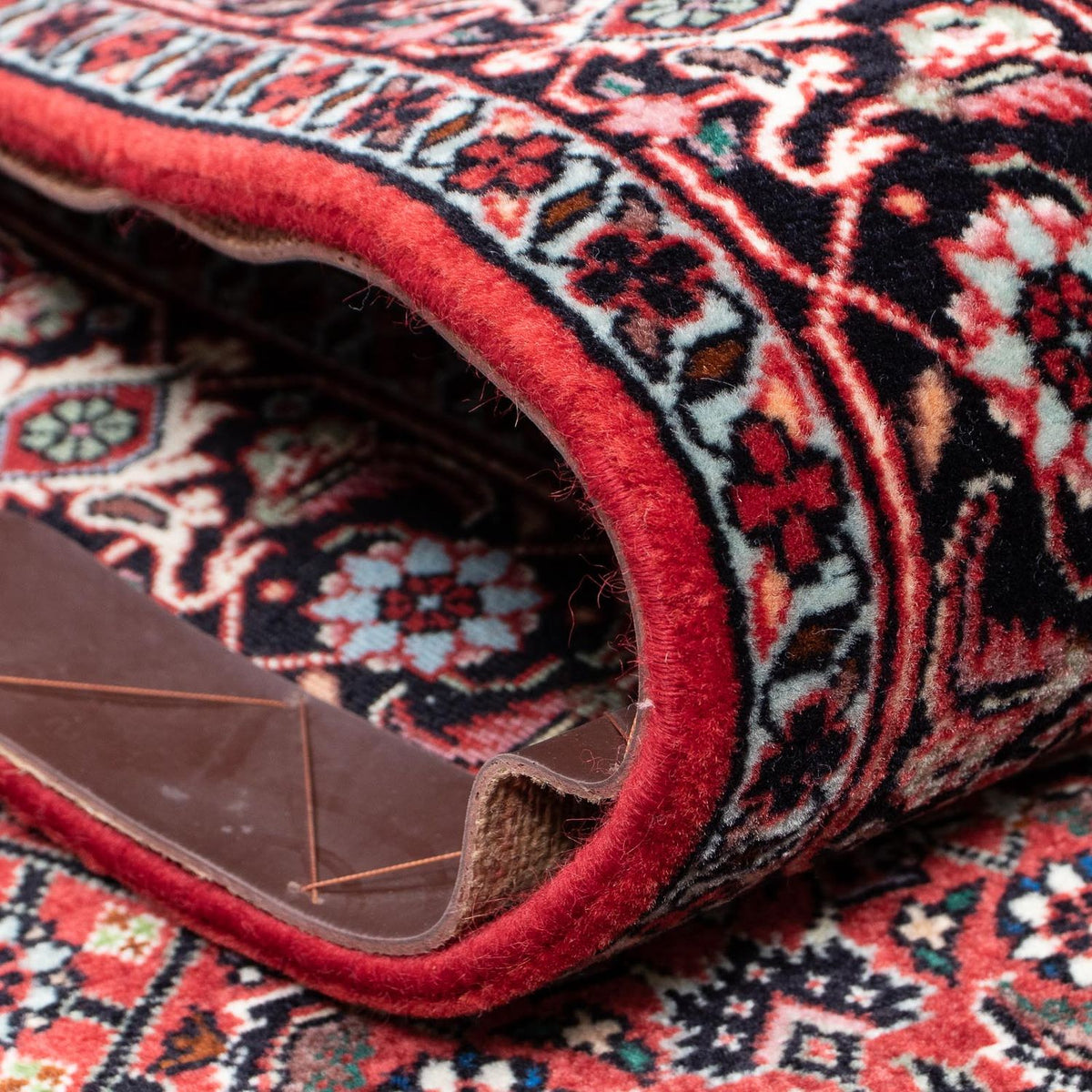 Runner Perser Rug - Bidjar - 403 x 86 cm - dark red