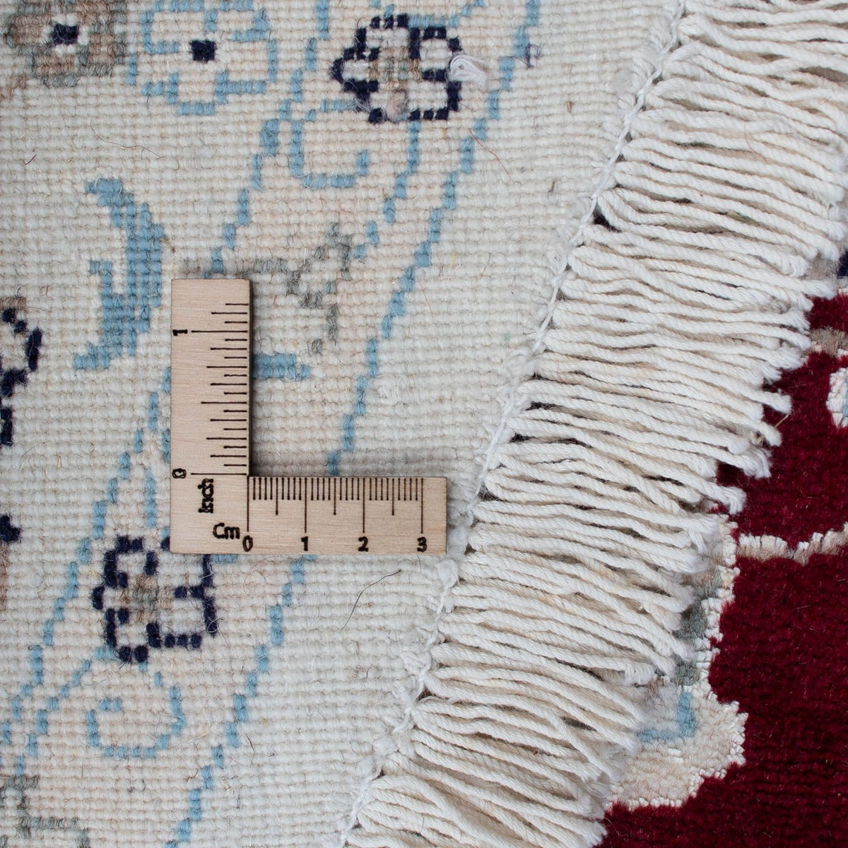 Perser Rug - Nain round  - 300 x 300 cm - dark red