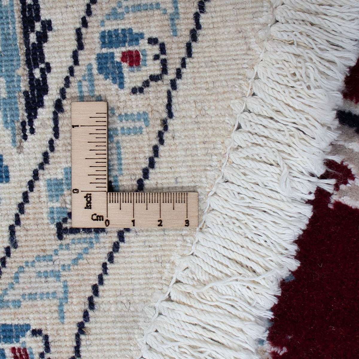 Perser Rug - Nain round  - 250 x 250 cm - dark red