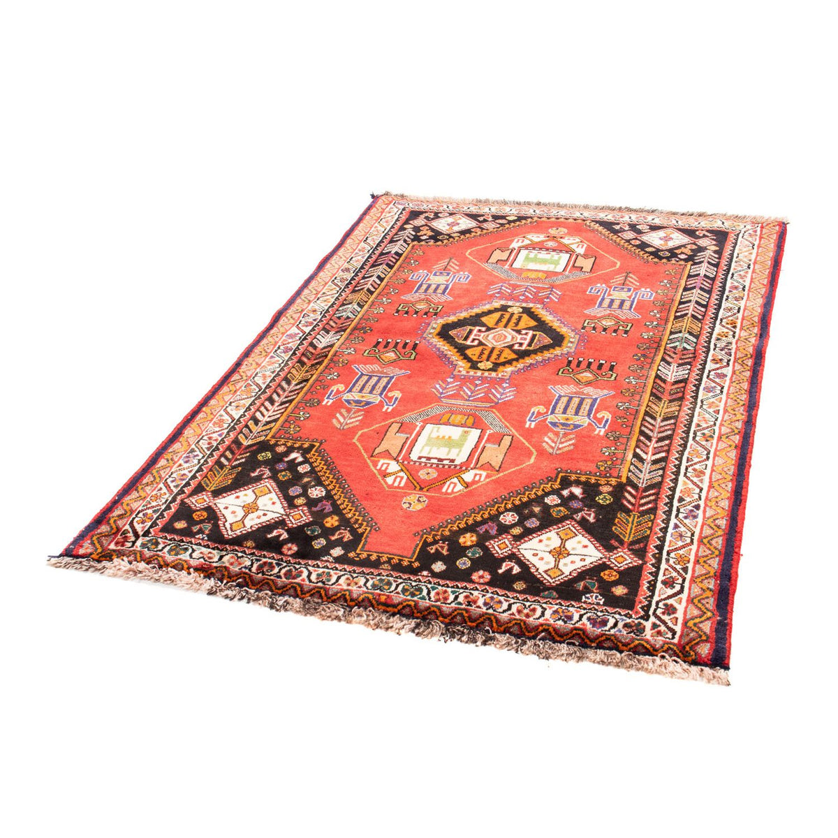 Perser Rug - Nomadic - 165 x 118 cm - dark red