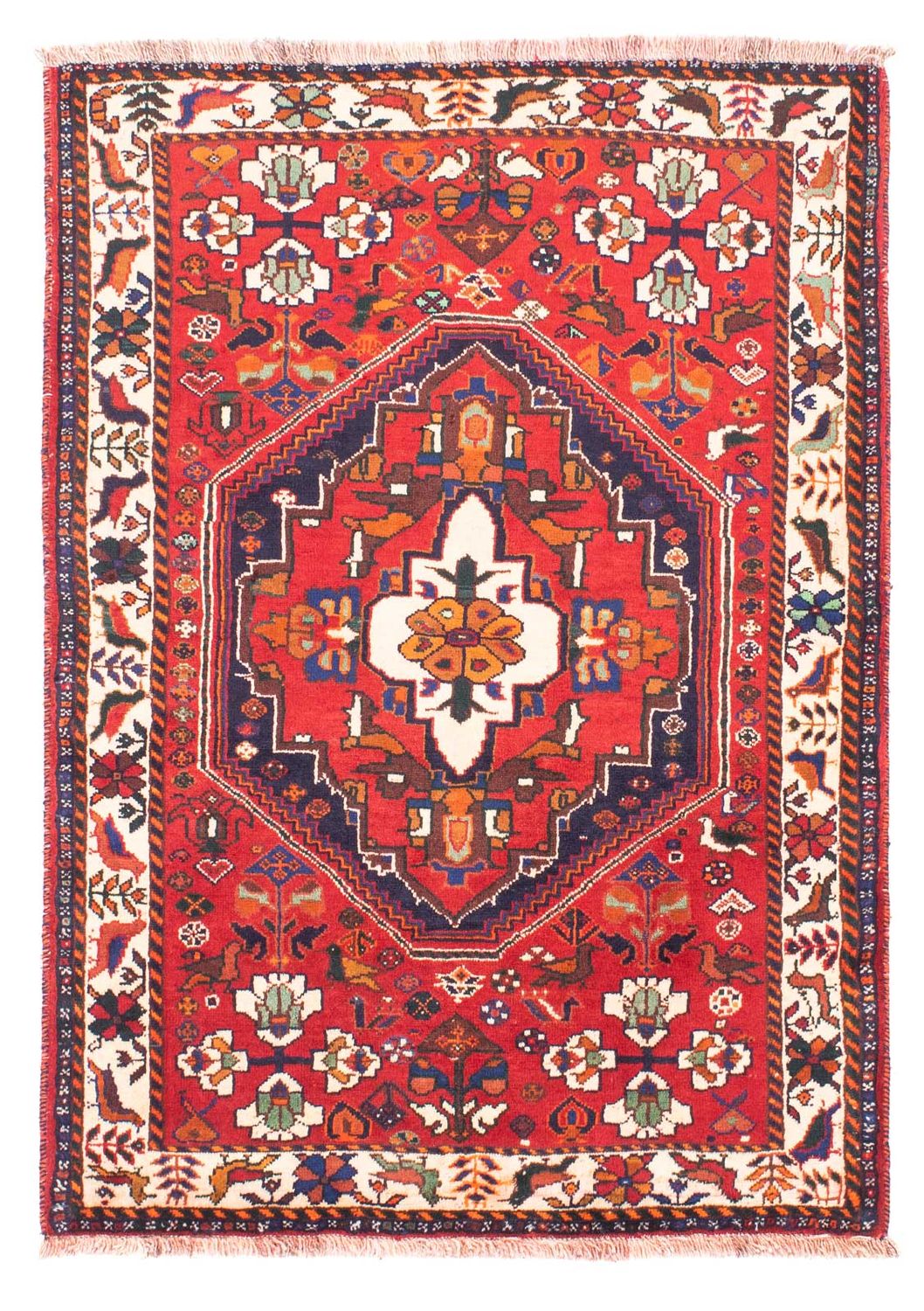 Perser Rug - Nomadic - 158 x 106 cm - dark red