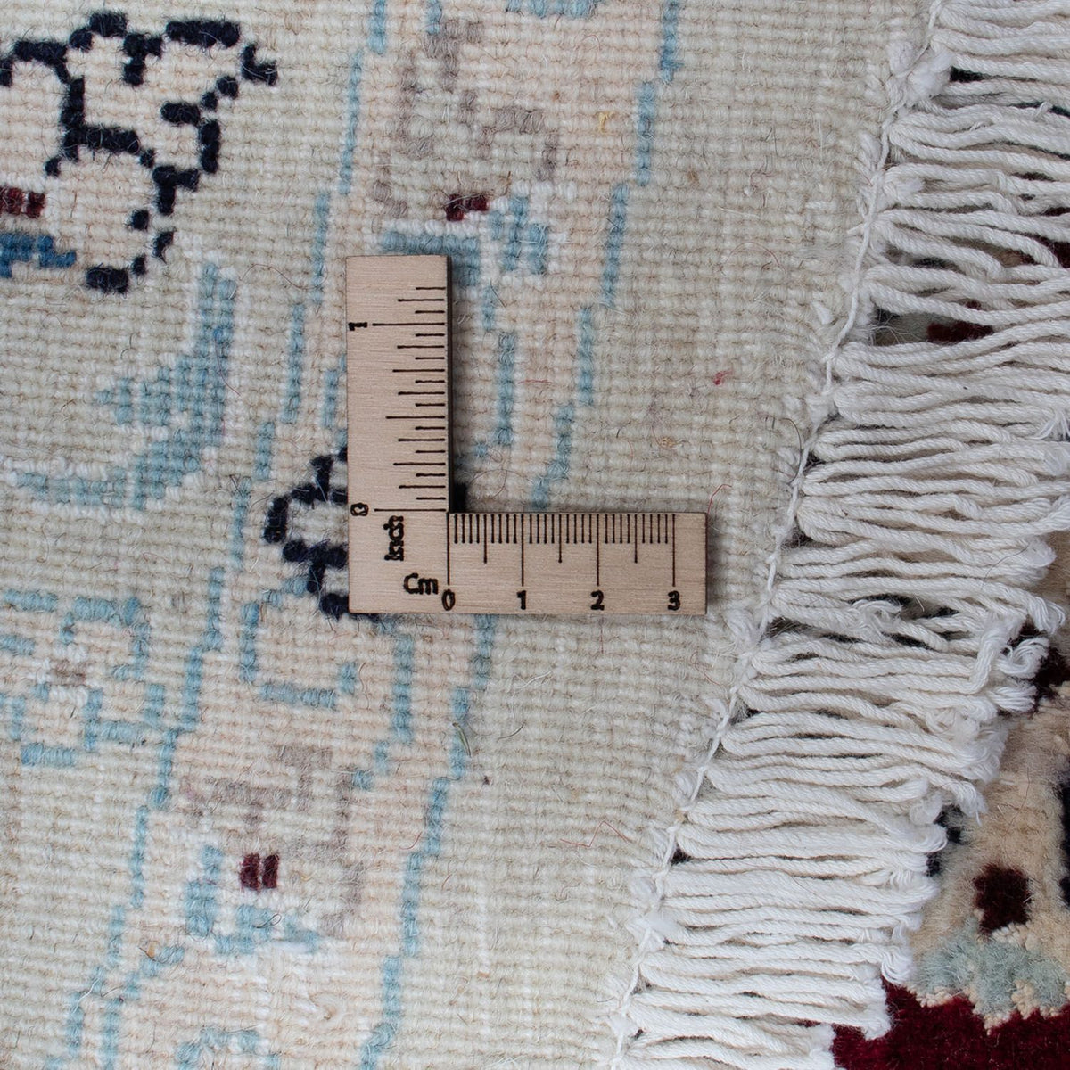 Perser Rug - Nain round  - 293 x 293 cm - dark red