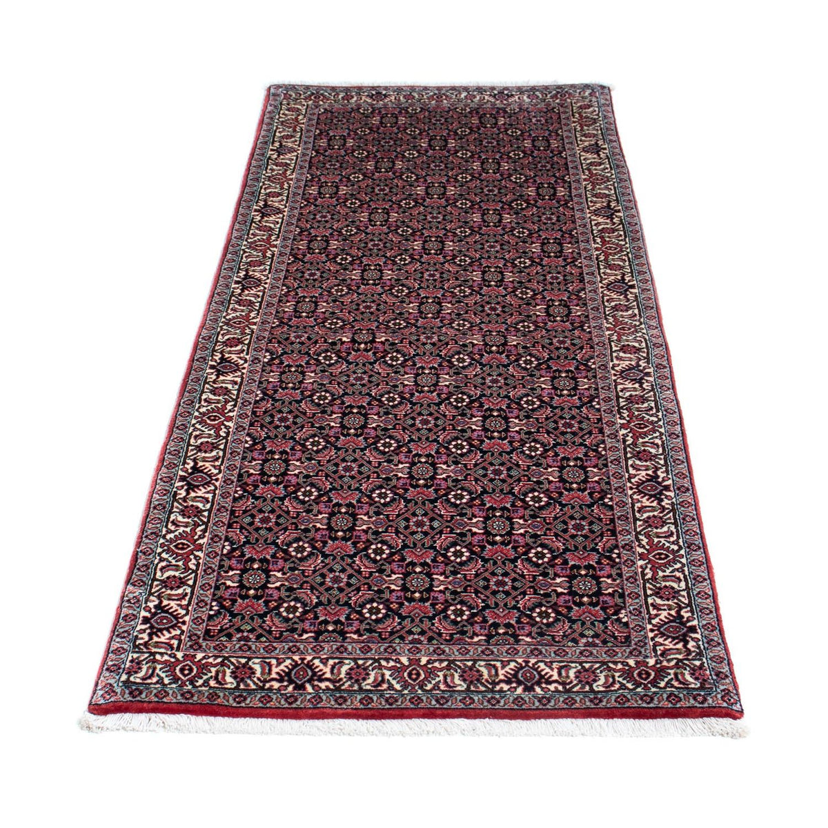 Runner Perser Rug - Bidjar - 200 x 74 cm - dark blue