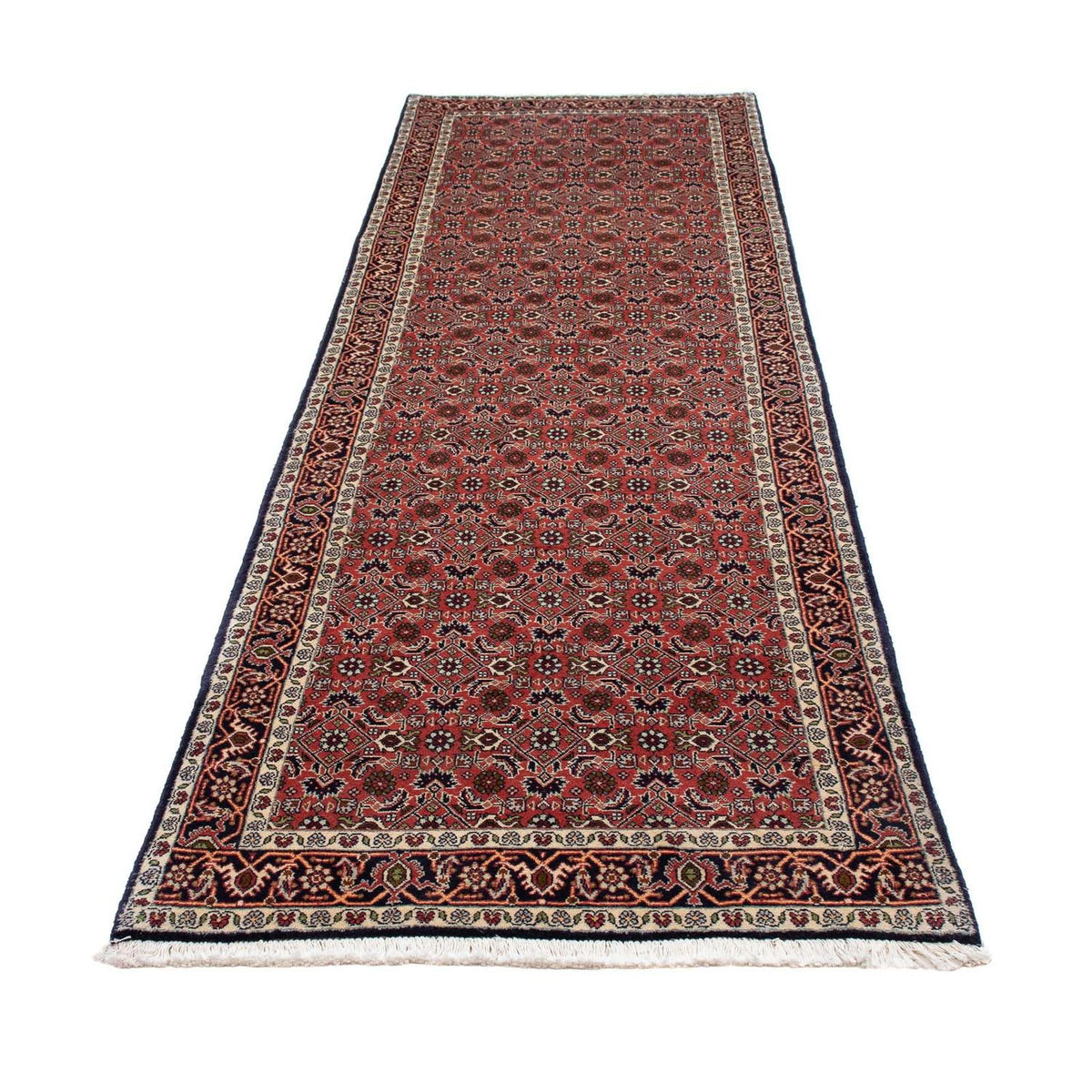 Runner Perser Rug - Bidjar - 291 x 84 cm - dark red