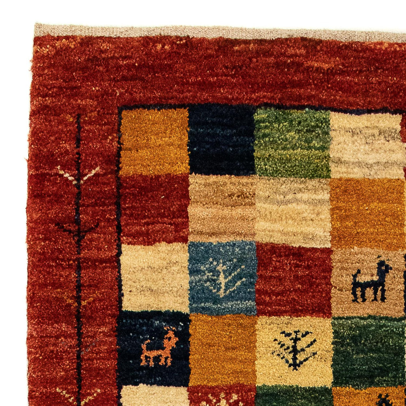 Persian Gabbeh Rug 136x72cm - Perserteppich Wollteppich