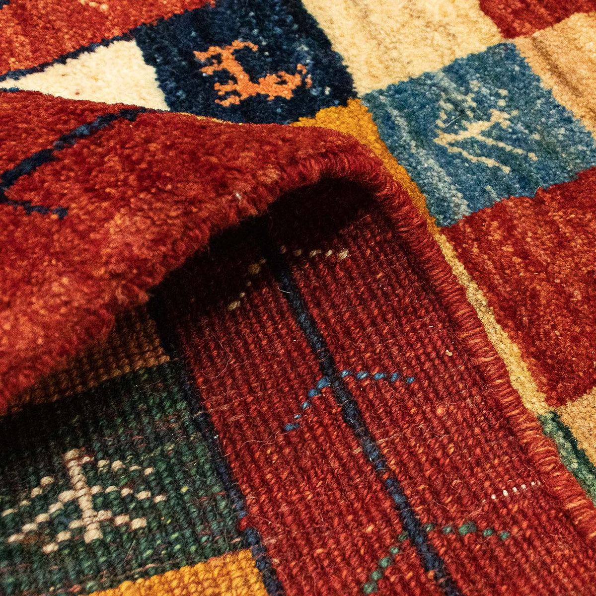 Gabbeh Rug - Perser - 136 x 72 cm - dark red