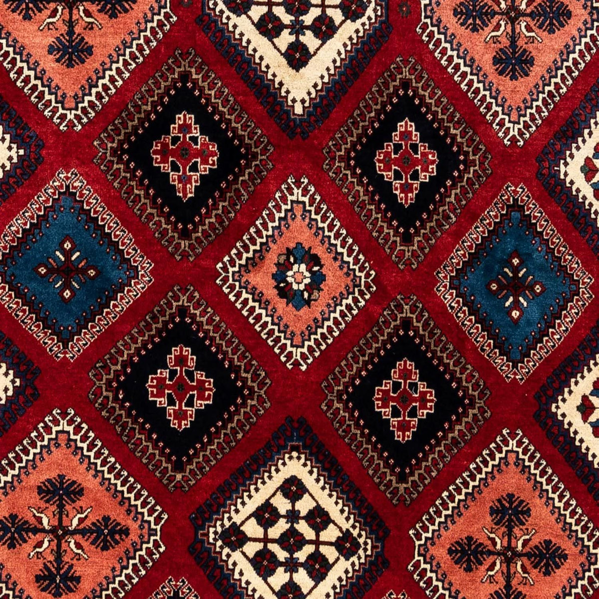 Perser Rug - Nomadic - 290 x 252 cm - dark red