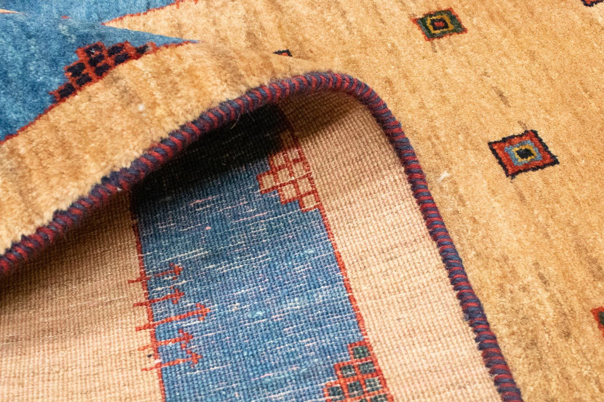 Runner Gabbeh Rug - Loribaft Perser - 300 x 85 cm - light brown