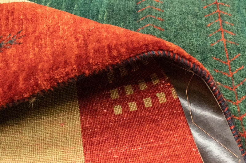 Gabbeh Rug - Loribaft Perser - 181 x 127 cm - green