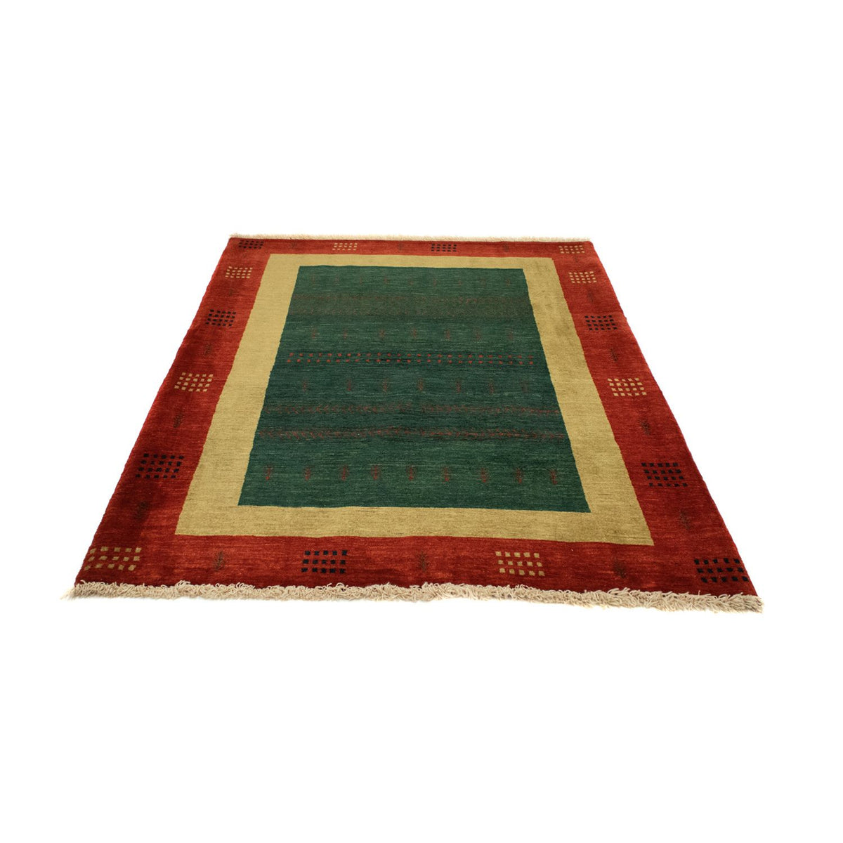 Gabbeh Rug - Loribaft Perser - 181 x 127 cm - green