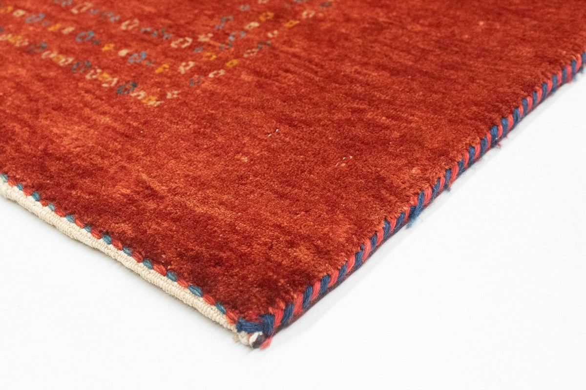 Gabbeh Rug - Loribaft Perser - 140 x 103 cm - red