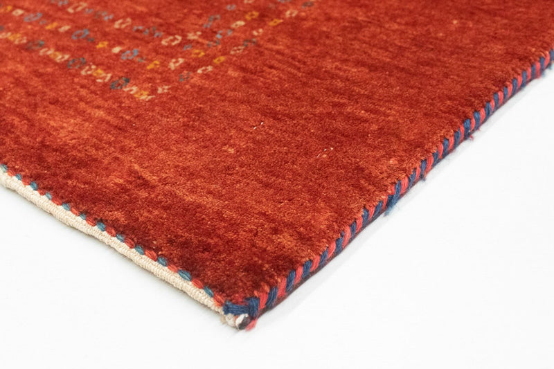 Gabbeh Rug - Loribaft Perser - 140 x 103 cm - red