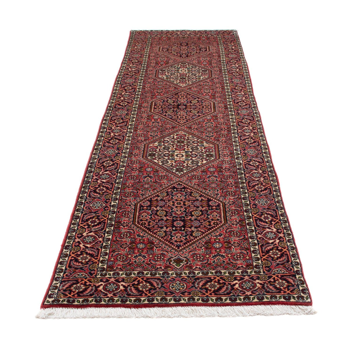 Runner Perser Rug - Bidjar - 295 x 82 cm - light red