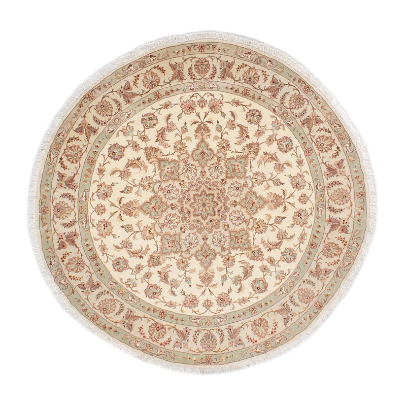 Perser Rug - Tabriz - Royal round  - 146 x 146 cm - beige