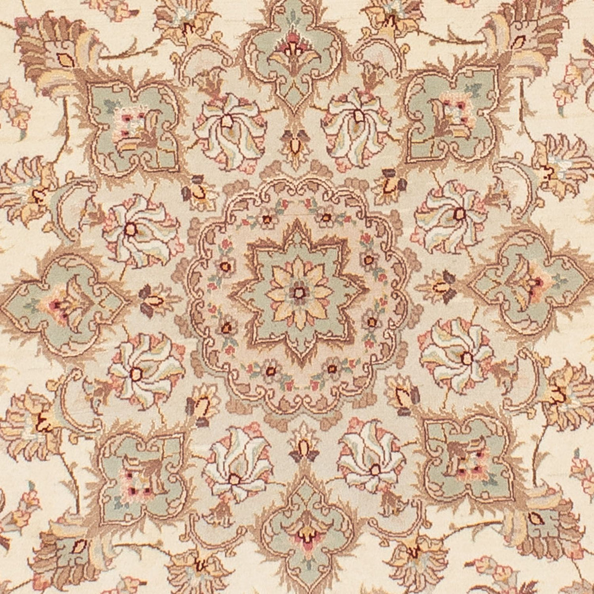 Perser Rug - Tabriz - Royal round  - 146 x 146 cm - beige