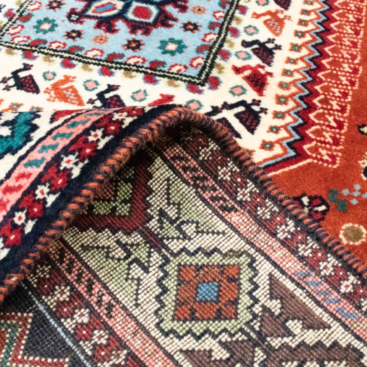 Perser Rug - Nomadic - 243 x 152 cm - red