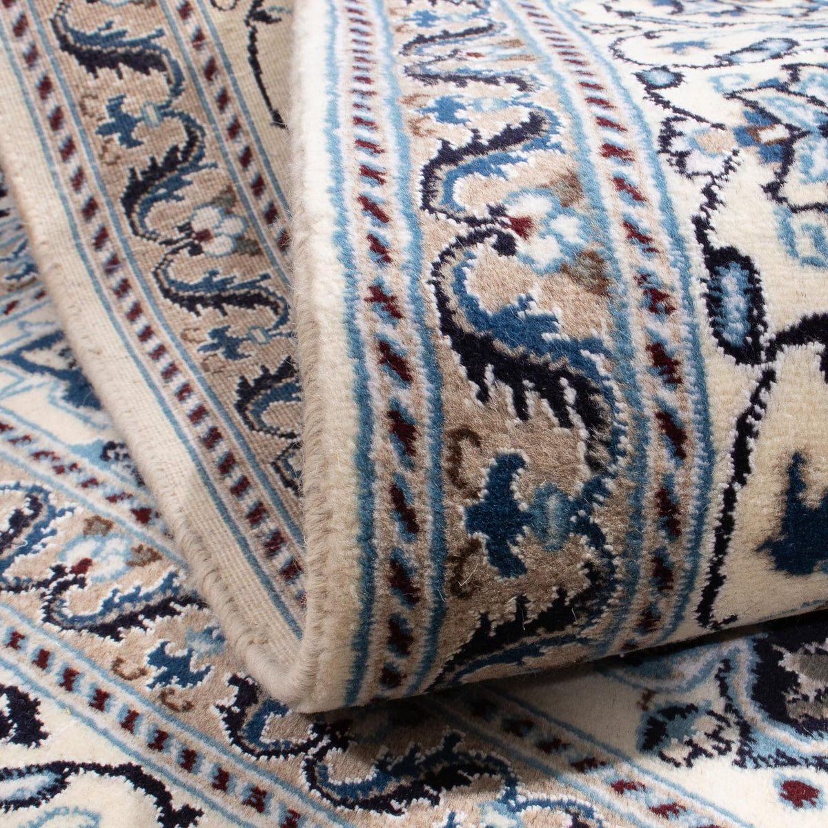 Perser Rug - Nain square  - 200 x 194 cm - dark blue