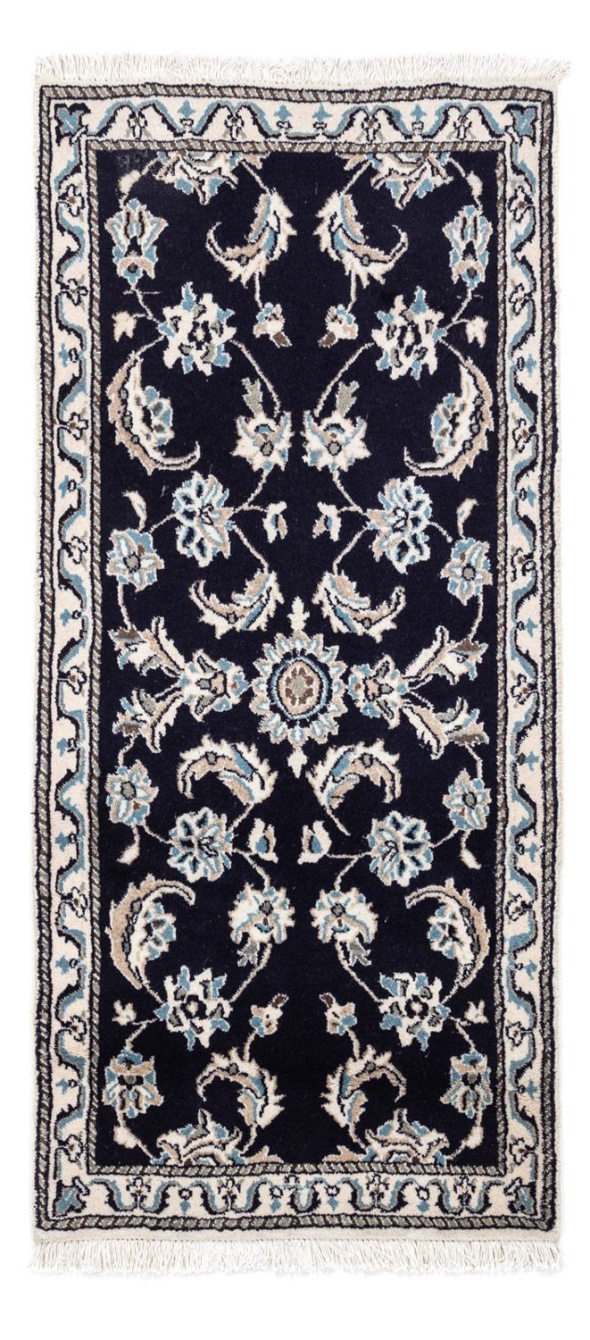 Perser Rug - Nain - 142 x 66 cm - dark blue