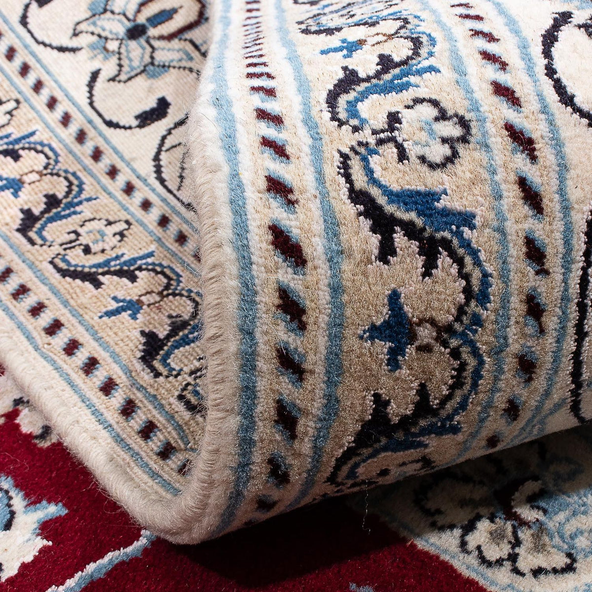 Perser Rug - Nain - 252 x 198 cm - dark red