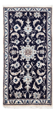 Perser Rug - Nain - 136 x 68 cm - dark blue