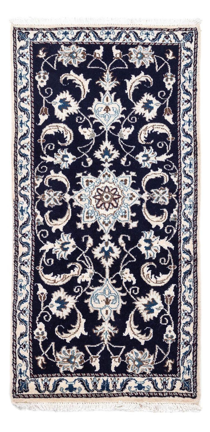 Perser Rug - Nain - 136 x 68 cm - dark blue