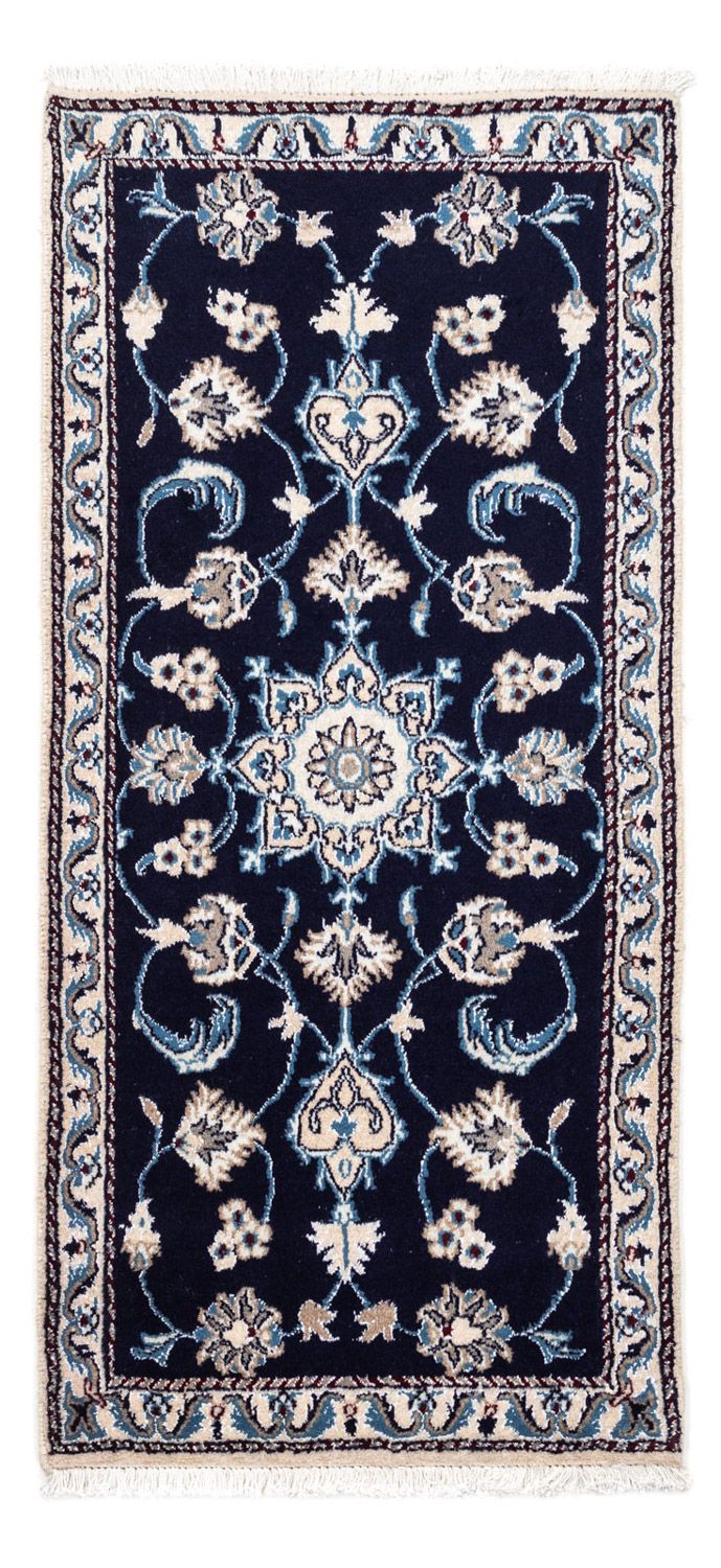 Perser Rug - Nain - 141 x 67 cm - dark blue