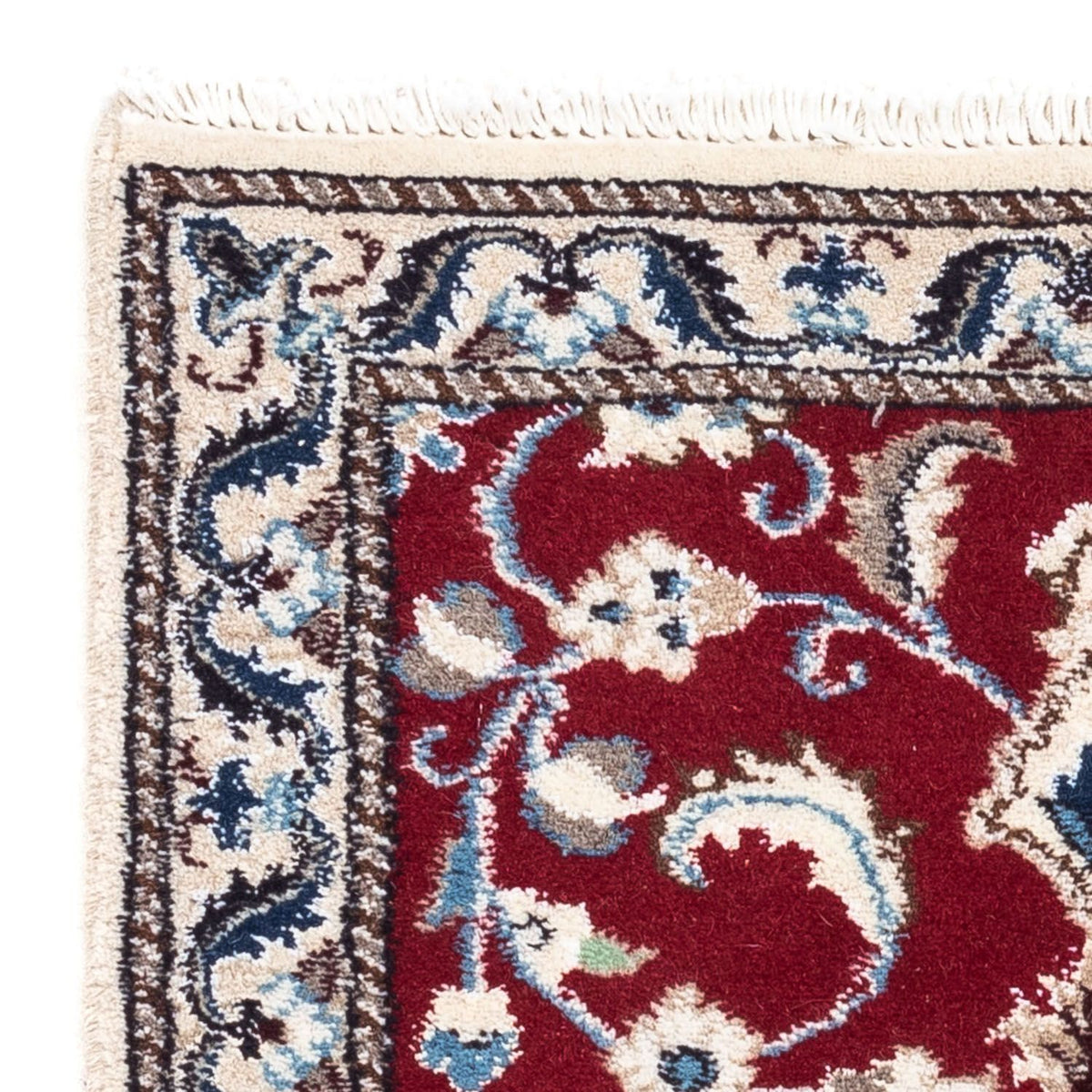 Perser Rug - Nain - 90 x 60 cm - dark red