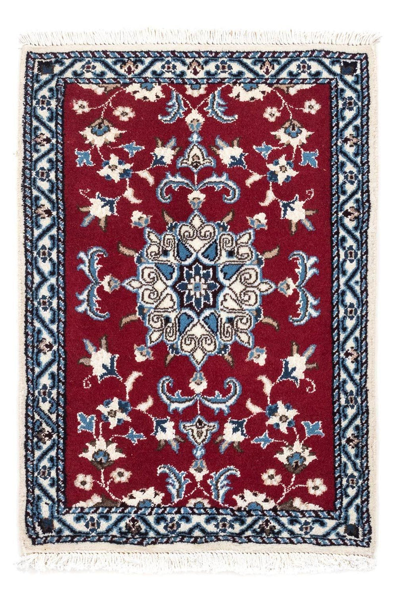 Perser Rug - Nain - 90 x 60 cm - dark red