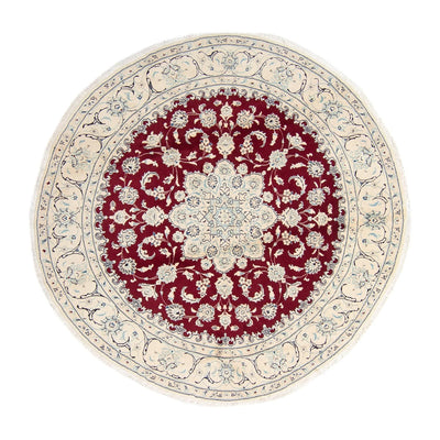 Perser Rug - Nain round  - 245 x 245 cm - dark red