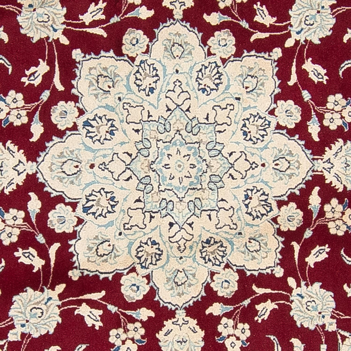 Perser Rug - Nain round  - 245 x 245 cm - dark red