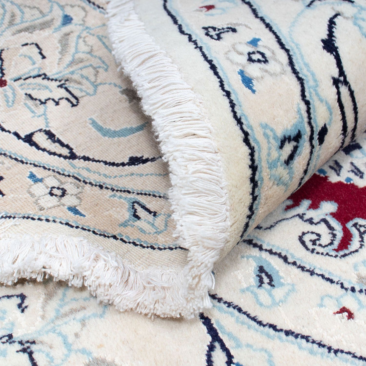 Perser Rug - Nain round  - 245 x 245 cm - dark red