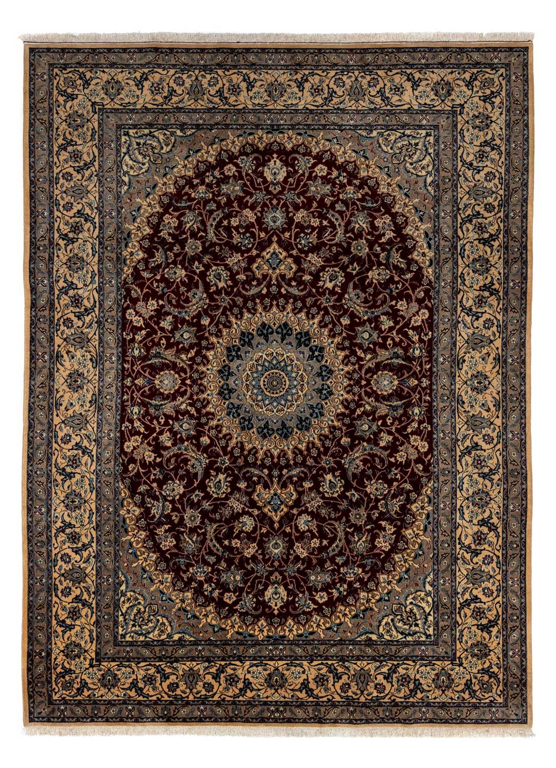 Perser Rug - Nain - Royal - 344 x 248 cm - black