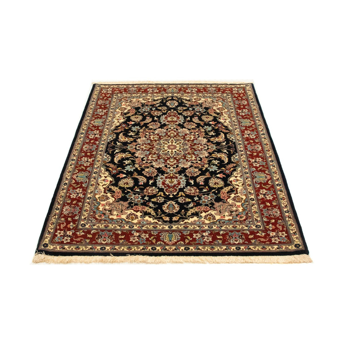 Perser Rug - Ghom - 151 x 105 cm - black