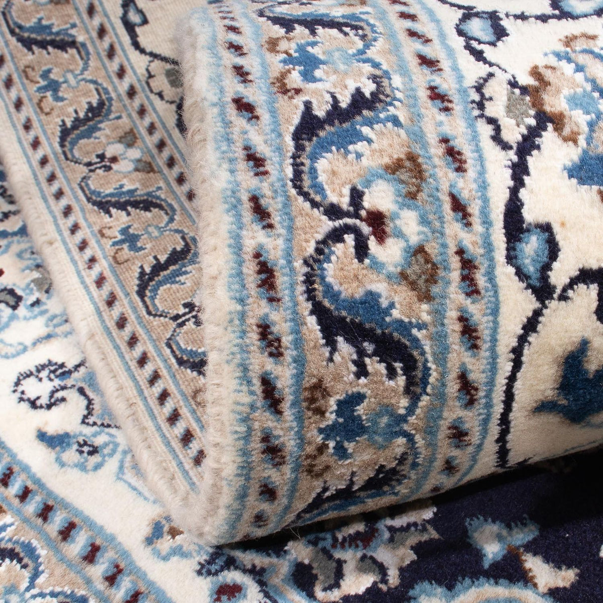 Perser Rug - Nain square  - 196 x 195 cm - dark blue