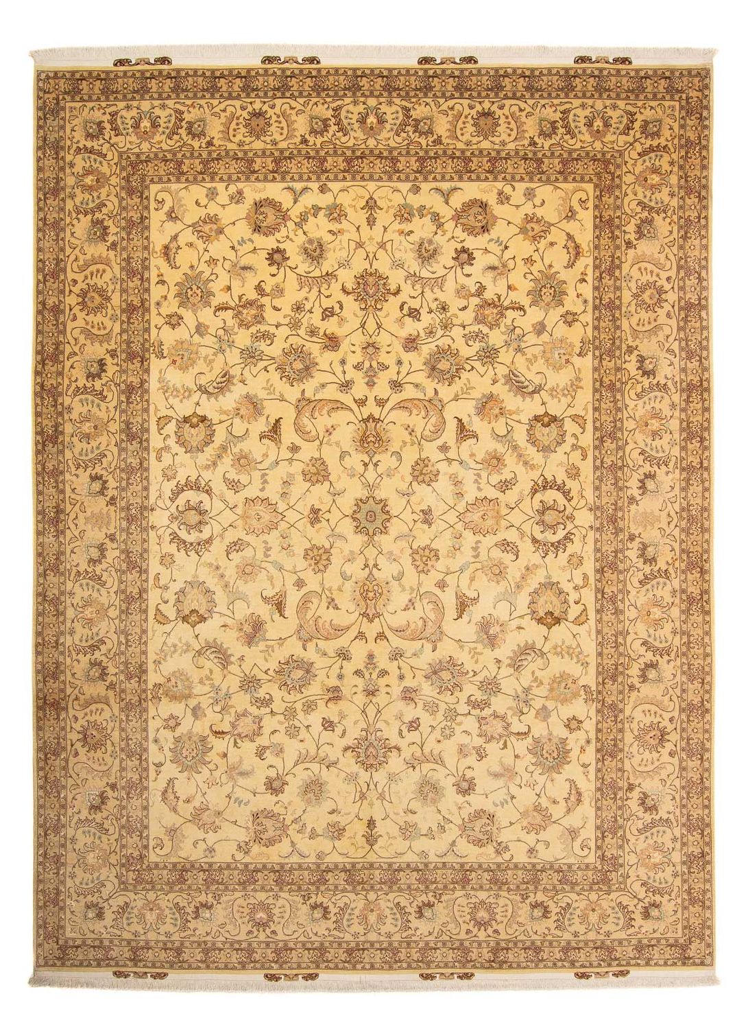 Perser Rug - Tabriz - Royal - 393 x 298 cm - light brown