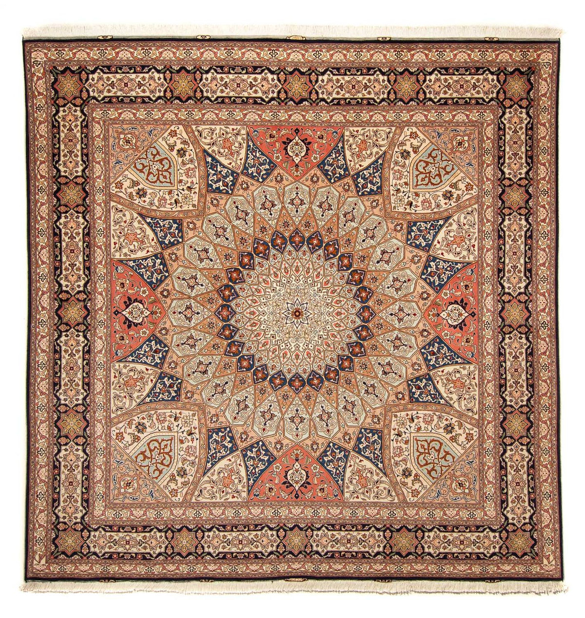 Perser Rug - Tabriz - Royal square  - 253 x 250 cm - light brown