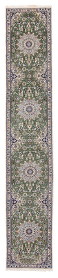 Runner Perser Rug - Nain - Royal - 410 x 62 cm - green