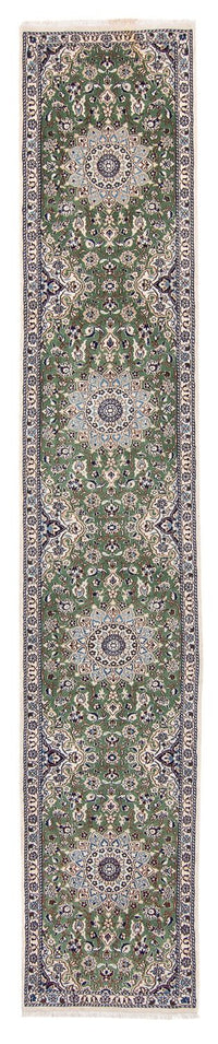 Runner Perser Rug - Nain - Royal - 410 x 62 cm - green