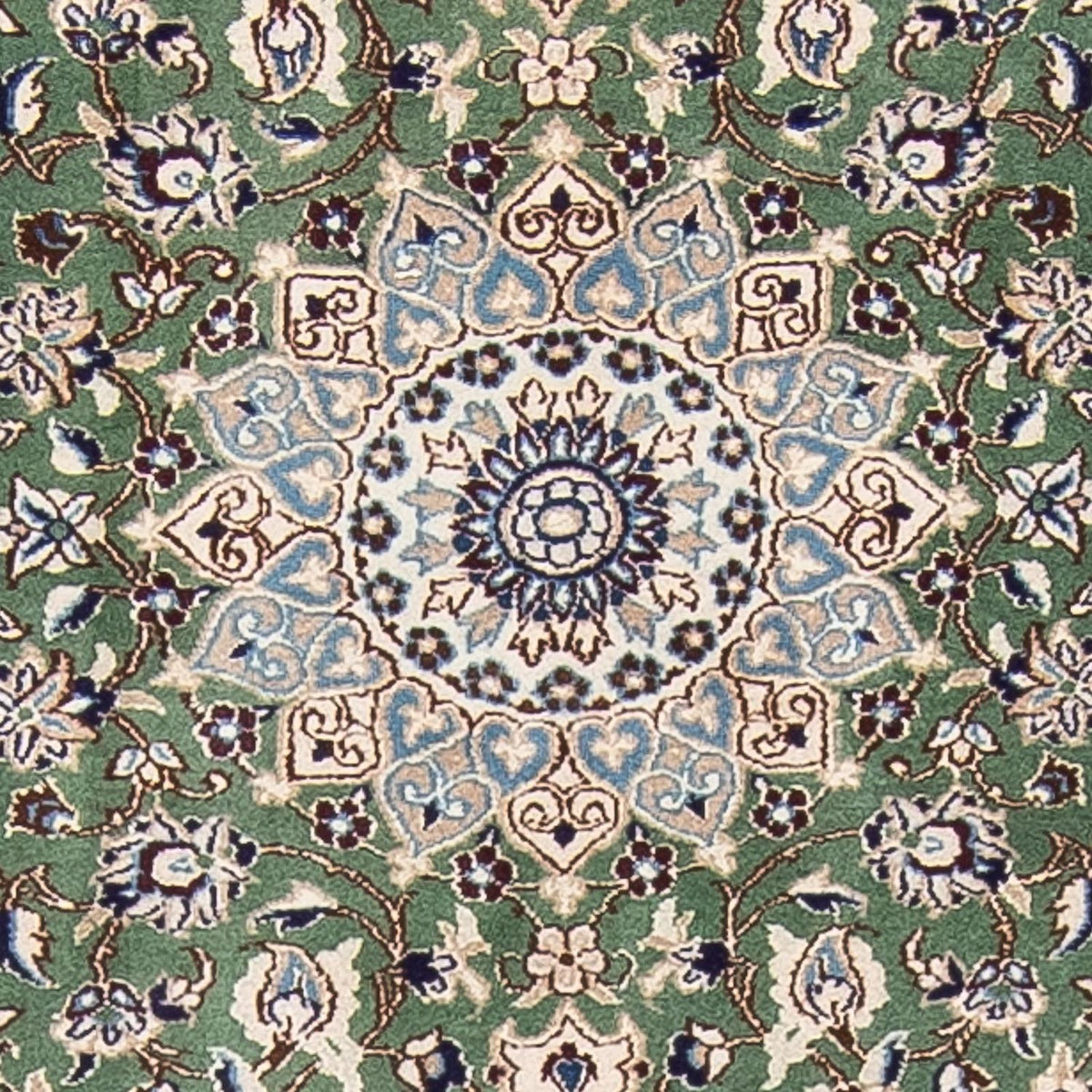 Runner Perser Rug - Nain - Royal - 410 x 62 cm - green