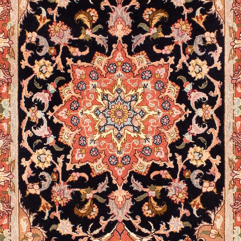 Runner Perser Rug - Tabriz - Royal - 303 x 68 cm - dark blue