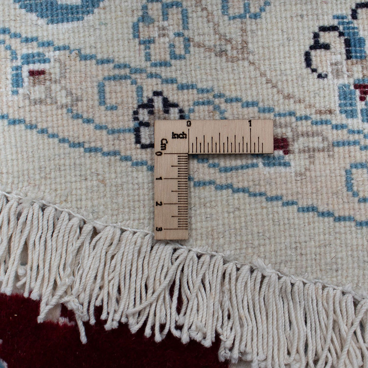 Perser Rug - Nain round  - 295 x 295 cm - dark red