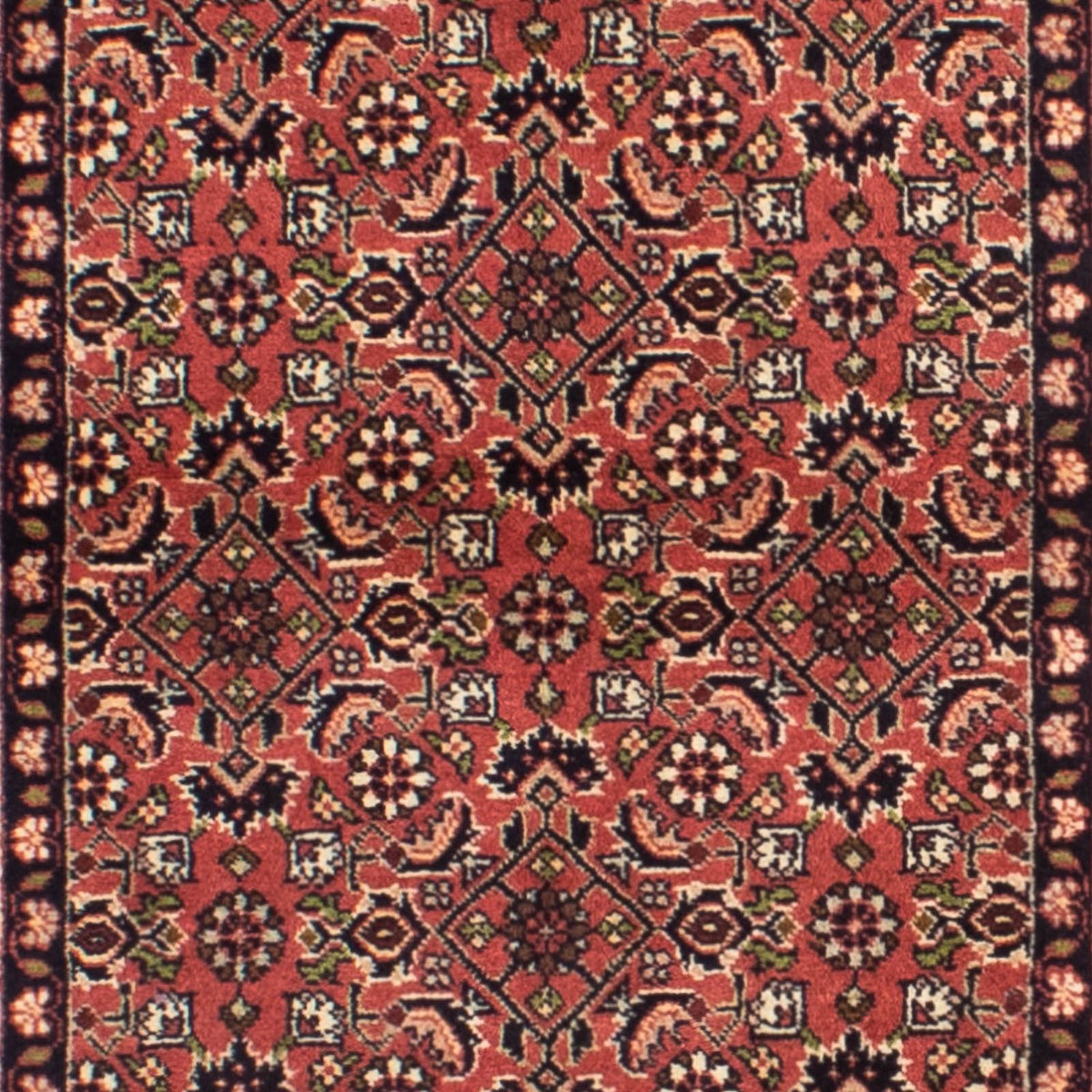 Runner Perser Rug - Bidjar - 295 x 83 cm - dark red