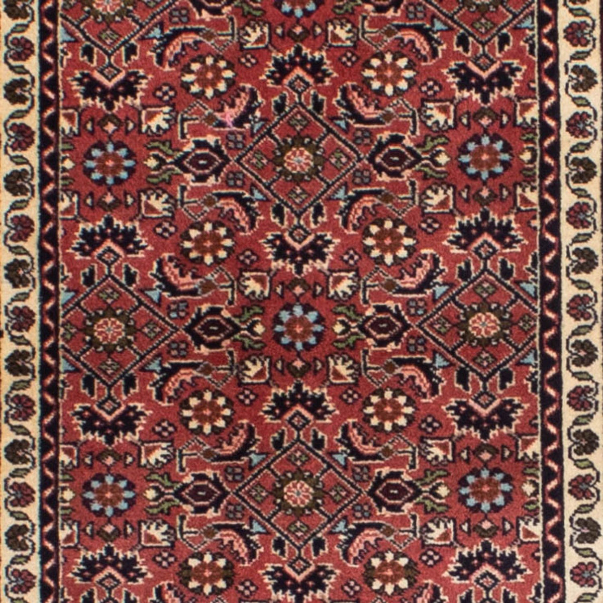 Runner Perser Rug - Bidjar - 298 x 85 cm - dark red