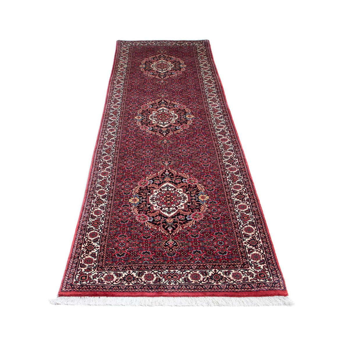 Runner Perser Rug - Bidjar - 313 x 82 cm - dark red