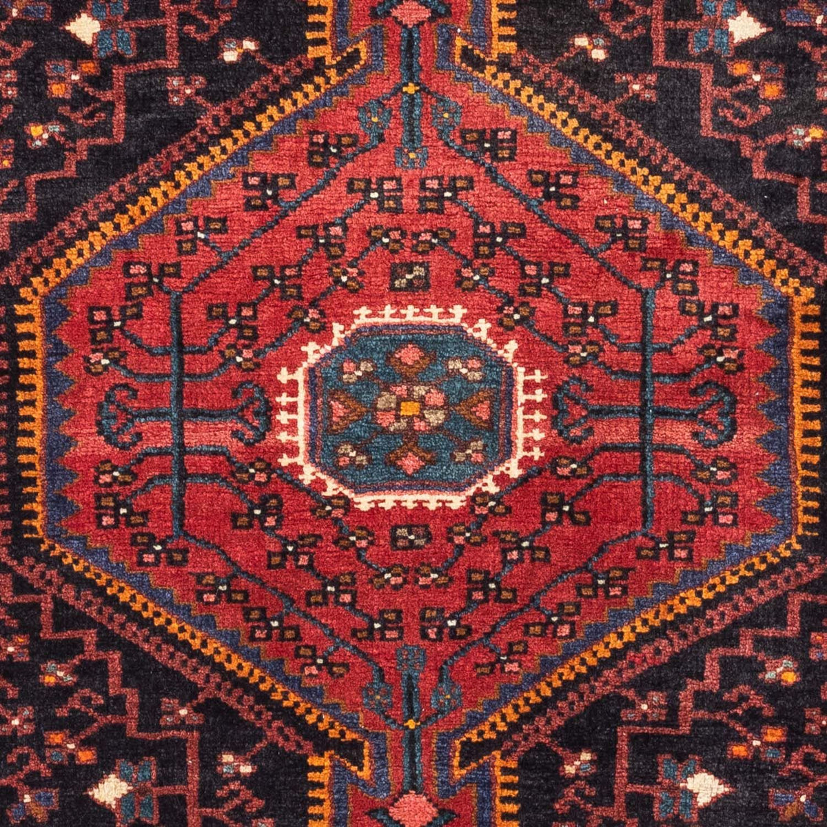 Perser Rug - Nomadic - 127 x 90 cm - dark red